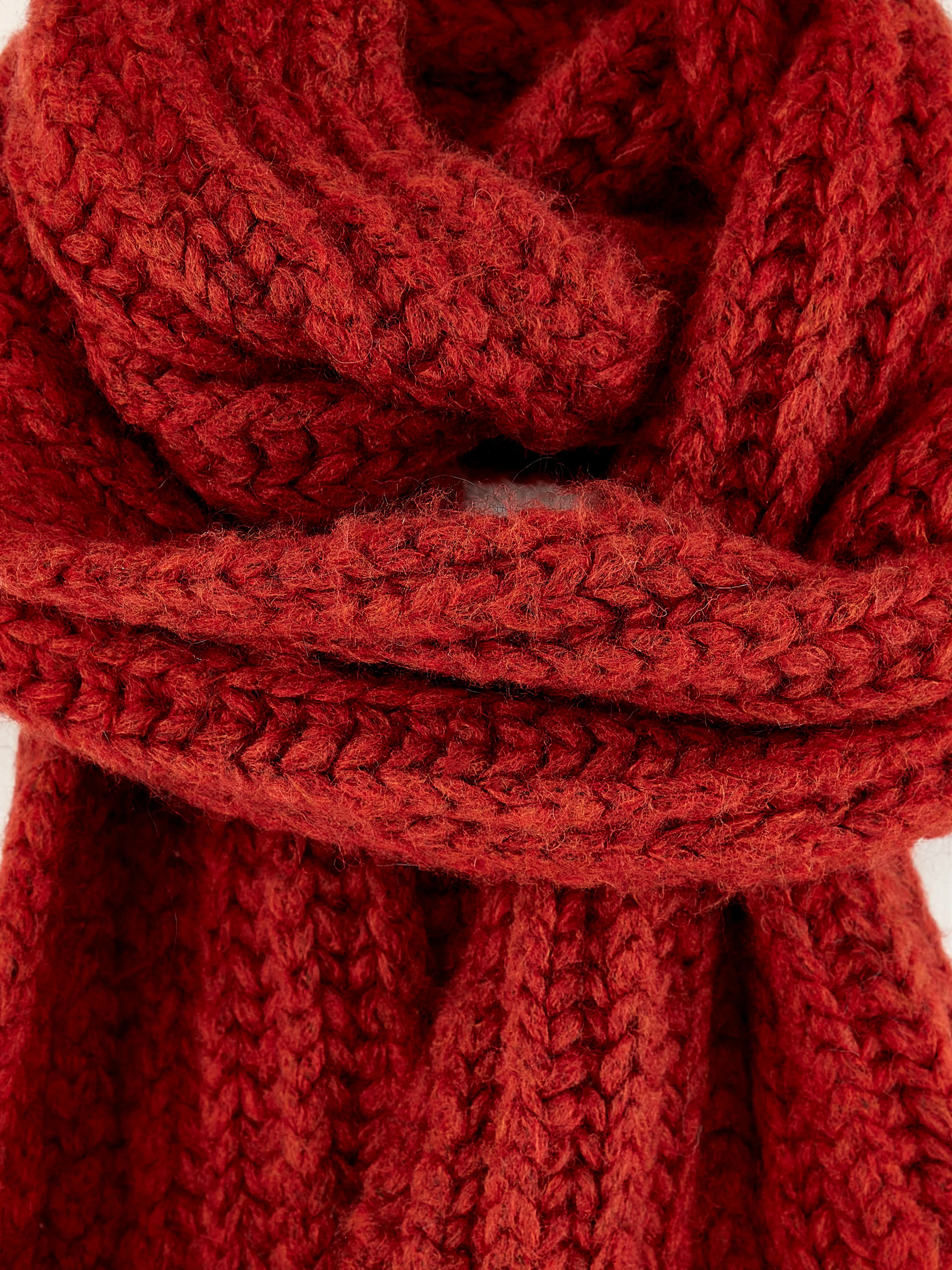 Lioko ribbed scarf (242 / M / MAHOGANY)