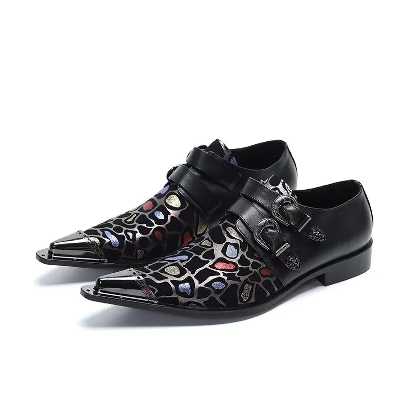 LuxeLeather Exotic Slip-on Dress Shoes