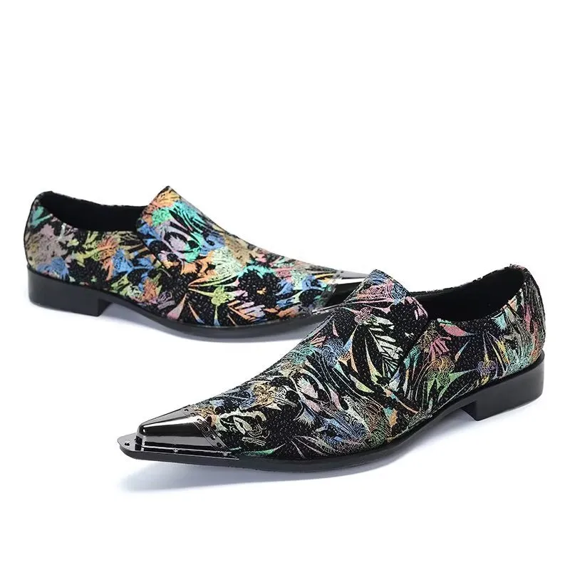 LuxeLeather Exotic Slip-on Dress Shoes