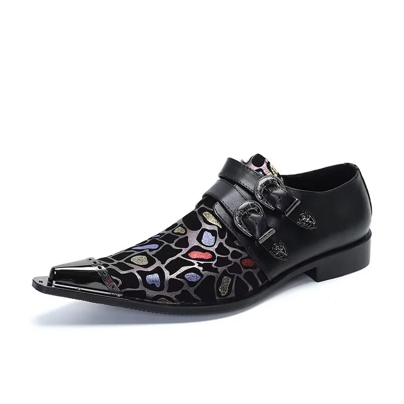 LuxeLeather Exotic Slip-on Dress Shoes