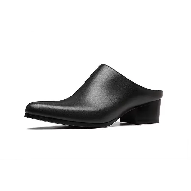 LuxLeather Pointed Toe Slip-on Dress Shoes