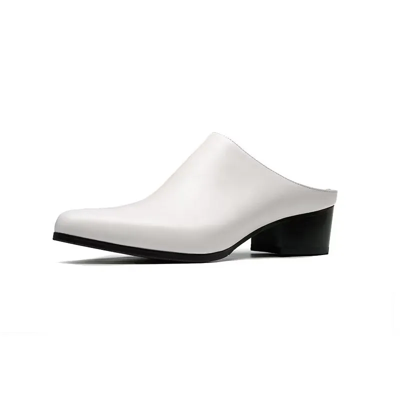 LuxLeather Pointed Toe Slip-on Dress Shoes