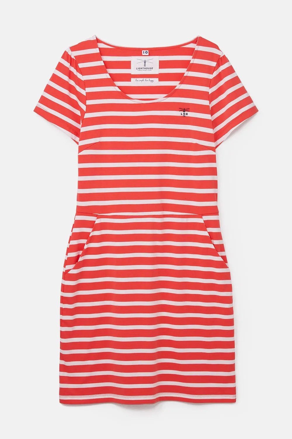 Lydia Dress - Watermelon Stripe