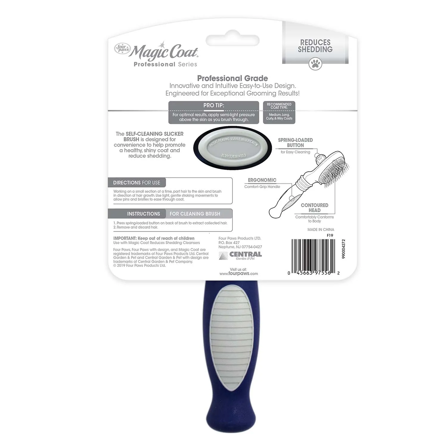 Magic Coat Professional Series Self-Cleaning Slicker Brush