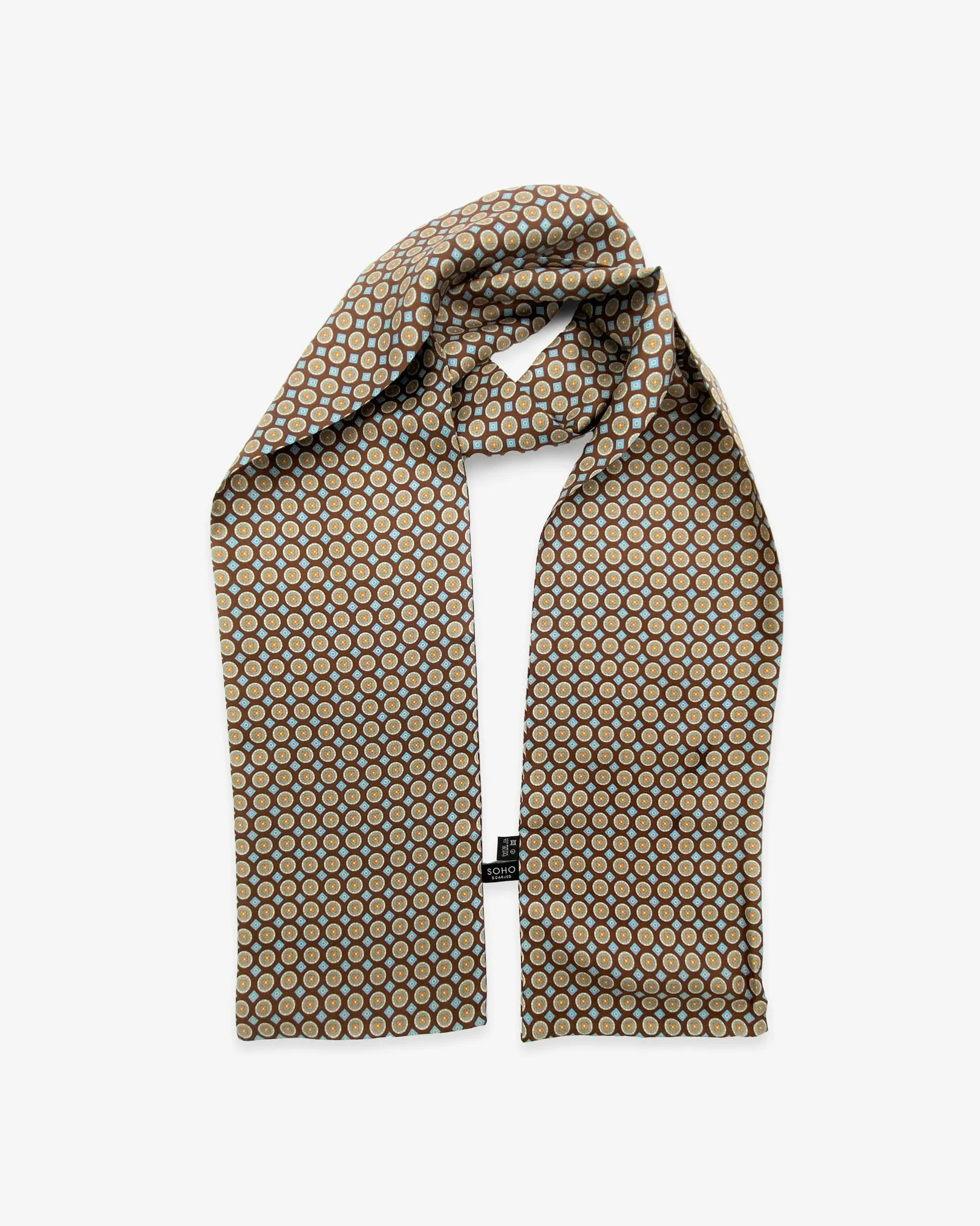 Men's Scarf in Geometric Pattern - The Koenji