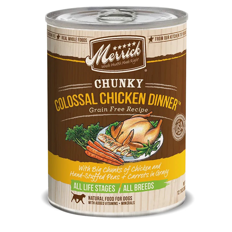 Merrick Chunky Colossal Chicken Dinner Wet Dog Food