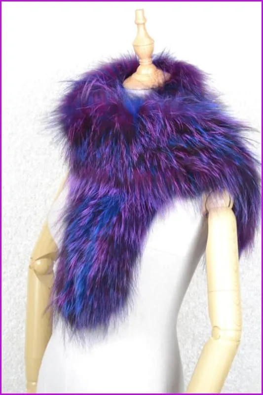 Multi Color Fox Fur Scarf DO1247