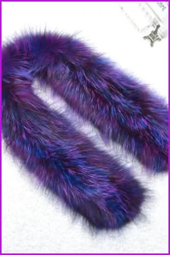 Multi Color Fox Fur Scarf DO1247