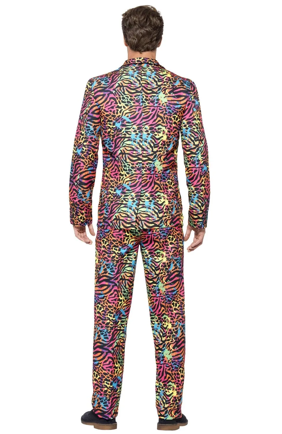 Neon Animal Print Mens Stand Out Costume Suit