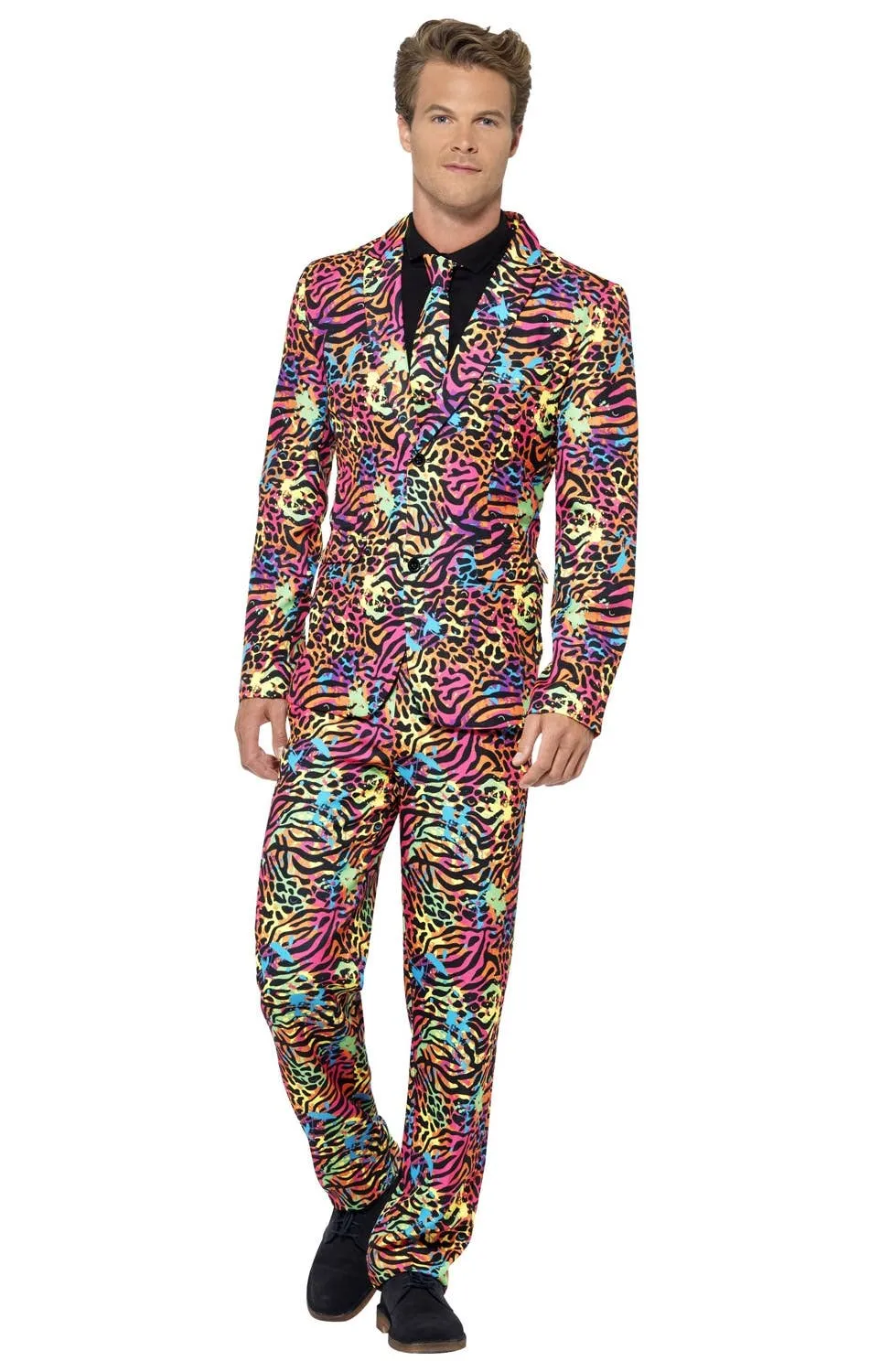 Neon Animal Print Mens Stand Out Costume Suit