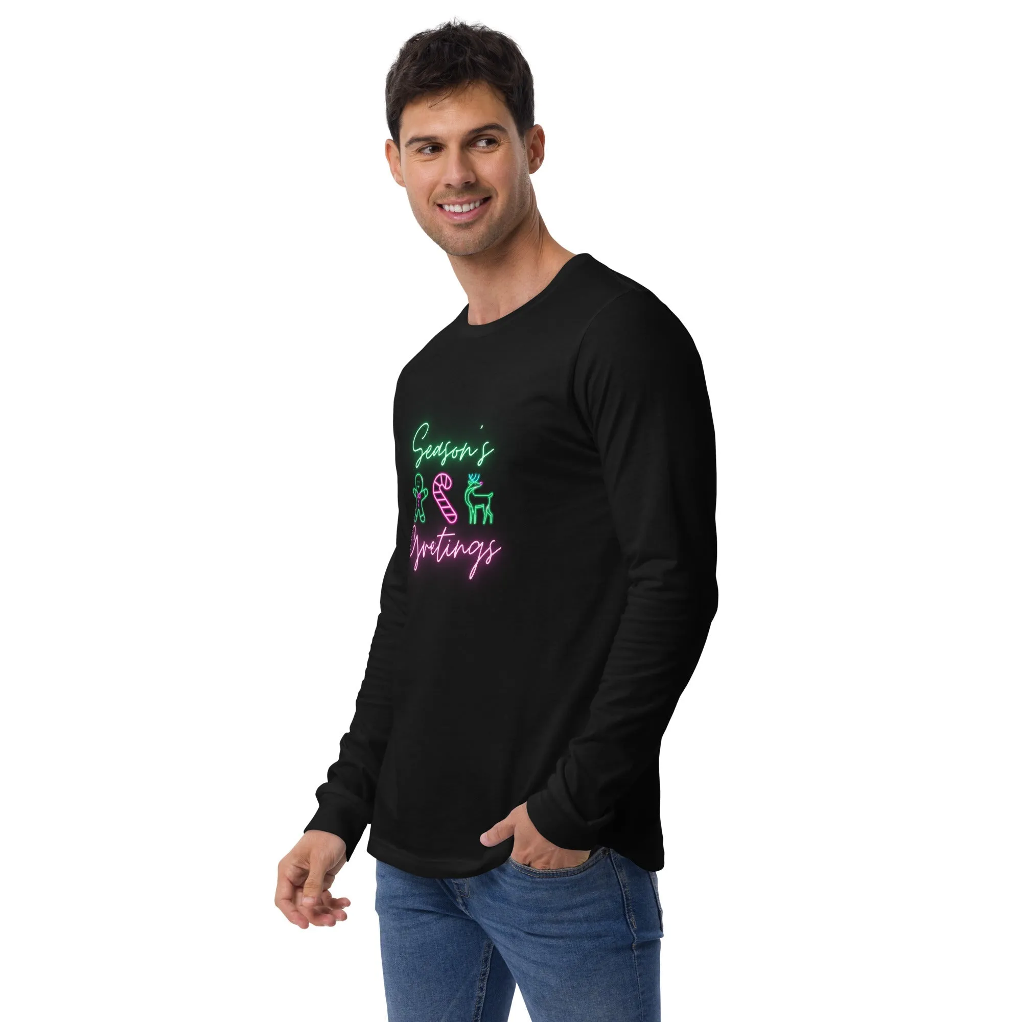 Neon Christmas Unisex Long Sleeve Tee