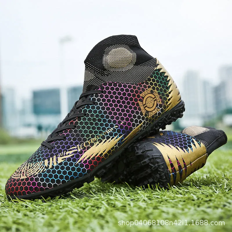 New High-Top Adult Soccer Cleats, Training