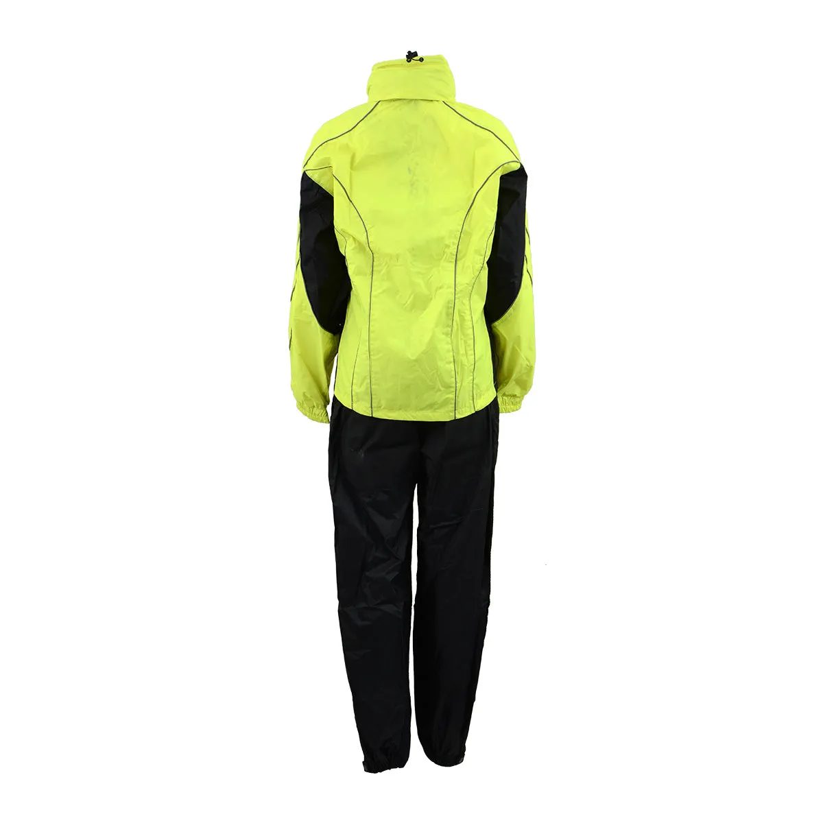 NexGen Men’s XS5021 Neon Green Hi-Viz Hooded Water Proof Rain Suit