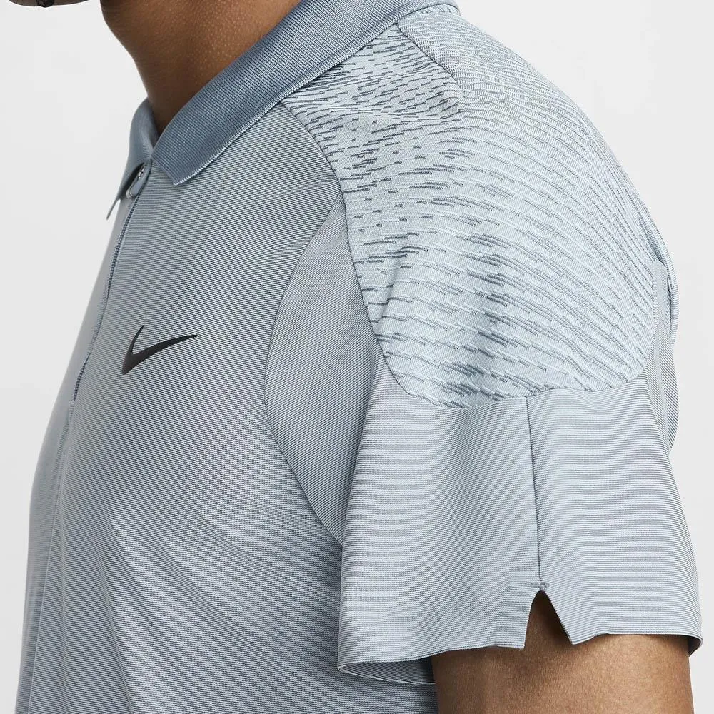 Nike Men's Slam Advantage Paris Polo - Light Armory Blue