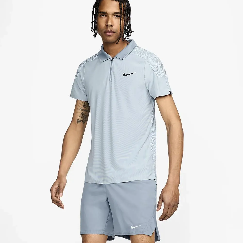 Nike Men's Slam Advantage Paris Polo - Light Armory Blue