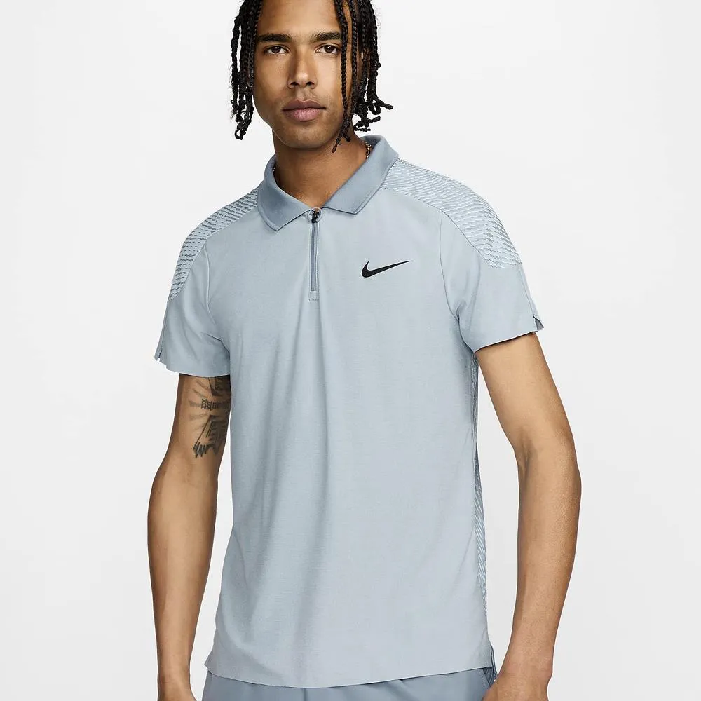 Nike Men's Slam Advantage Paris Polo - Light Armory Blue