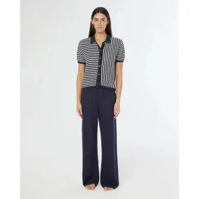 Onia Linen Knit Drawstring Pant Deep Navy