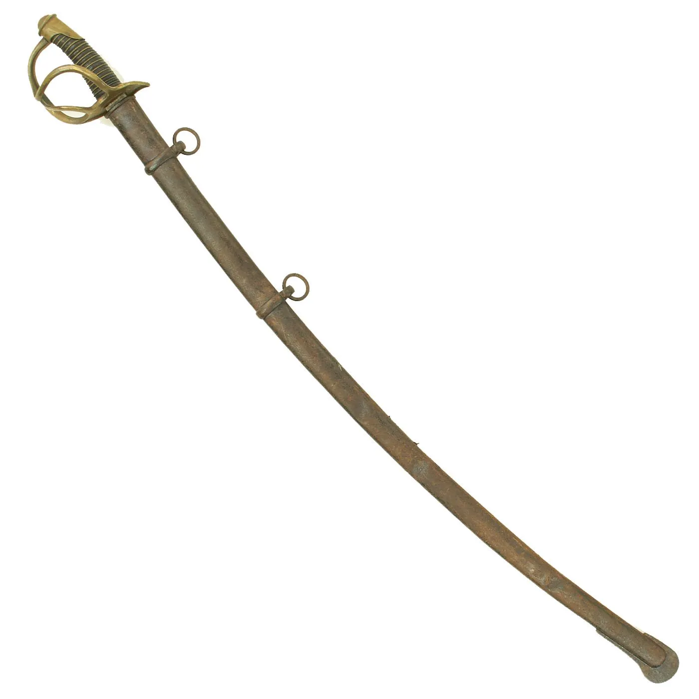 Original U.S Civil War German Made M-1840 "Wrist Breaker" Heavy Cavalry Saber by Clemen & Jung Solingen