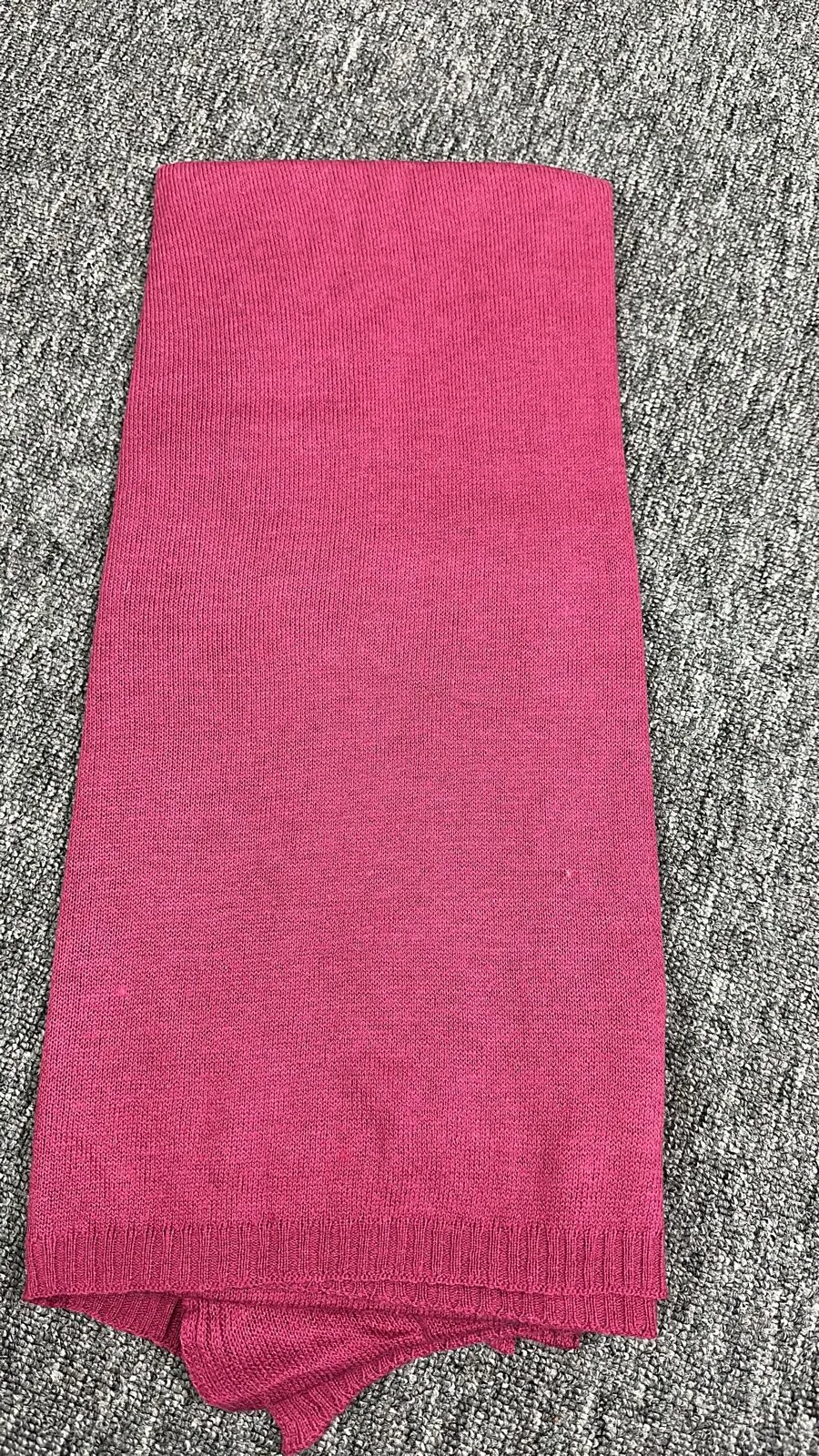 Pink Julian Cashmere Knitted Wool Scarf Shawl/Wrap