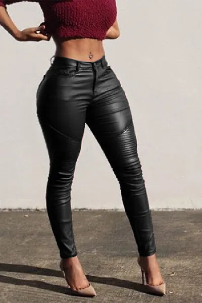 Priscilla PU Leather Skinny Pants