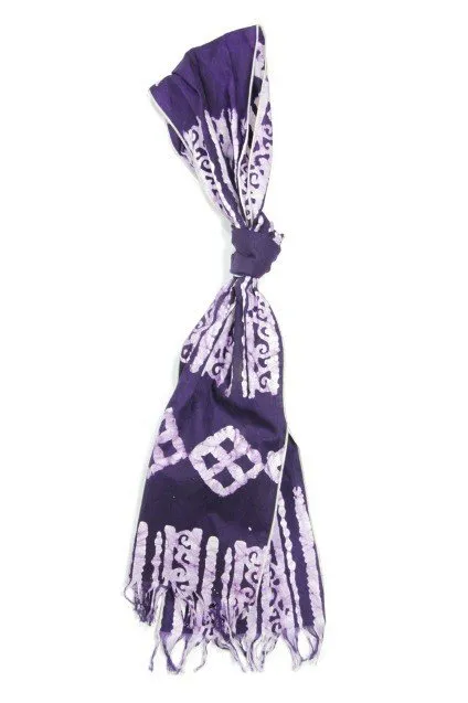 Queen Alaffia Claire Scarf Violet Eban 1 Scarf