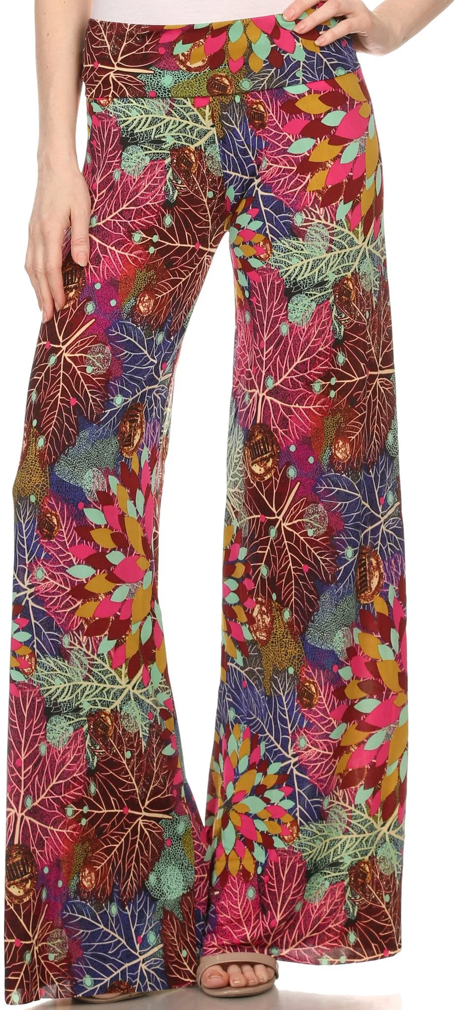 Sakkas Mikaela Spring / Summer Print Wide Leg Spandex Palazzo Pant