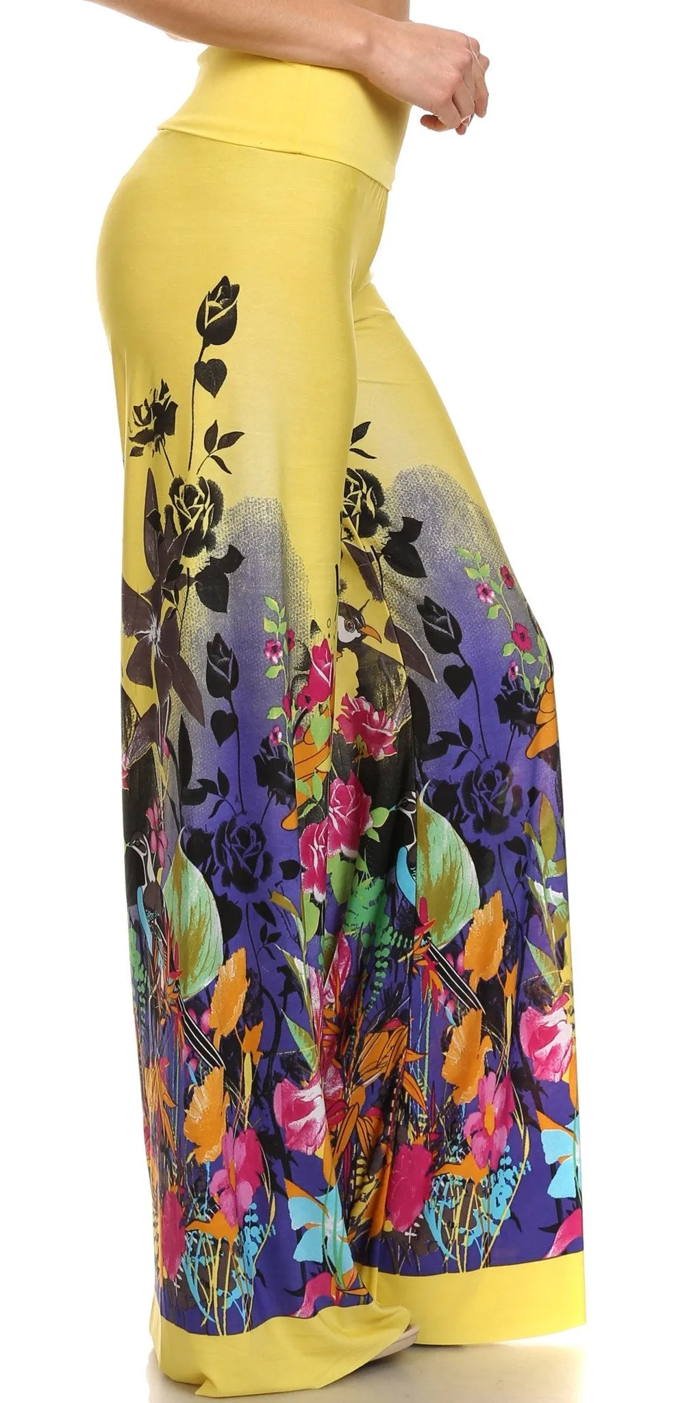 Sakkas Mikaela Spring / Summer Print Wide Leg Spandex Palazzo Pant