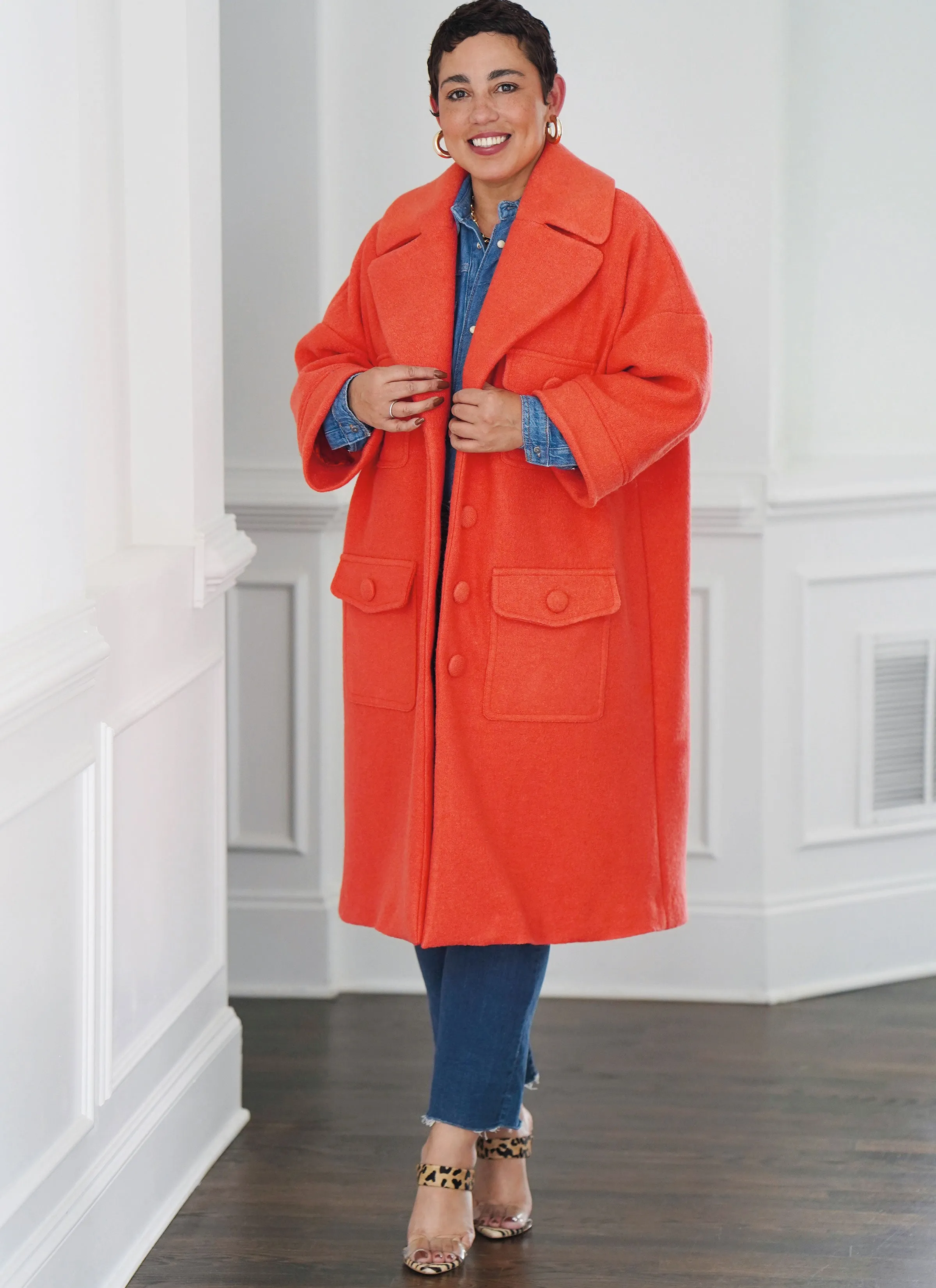 Simplicity Sewing Pattern S9824 MISSES' COAT IN TWO LENGTHS