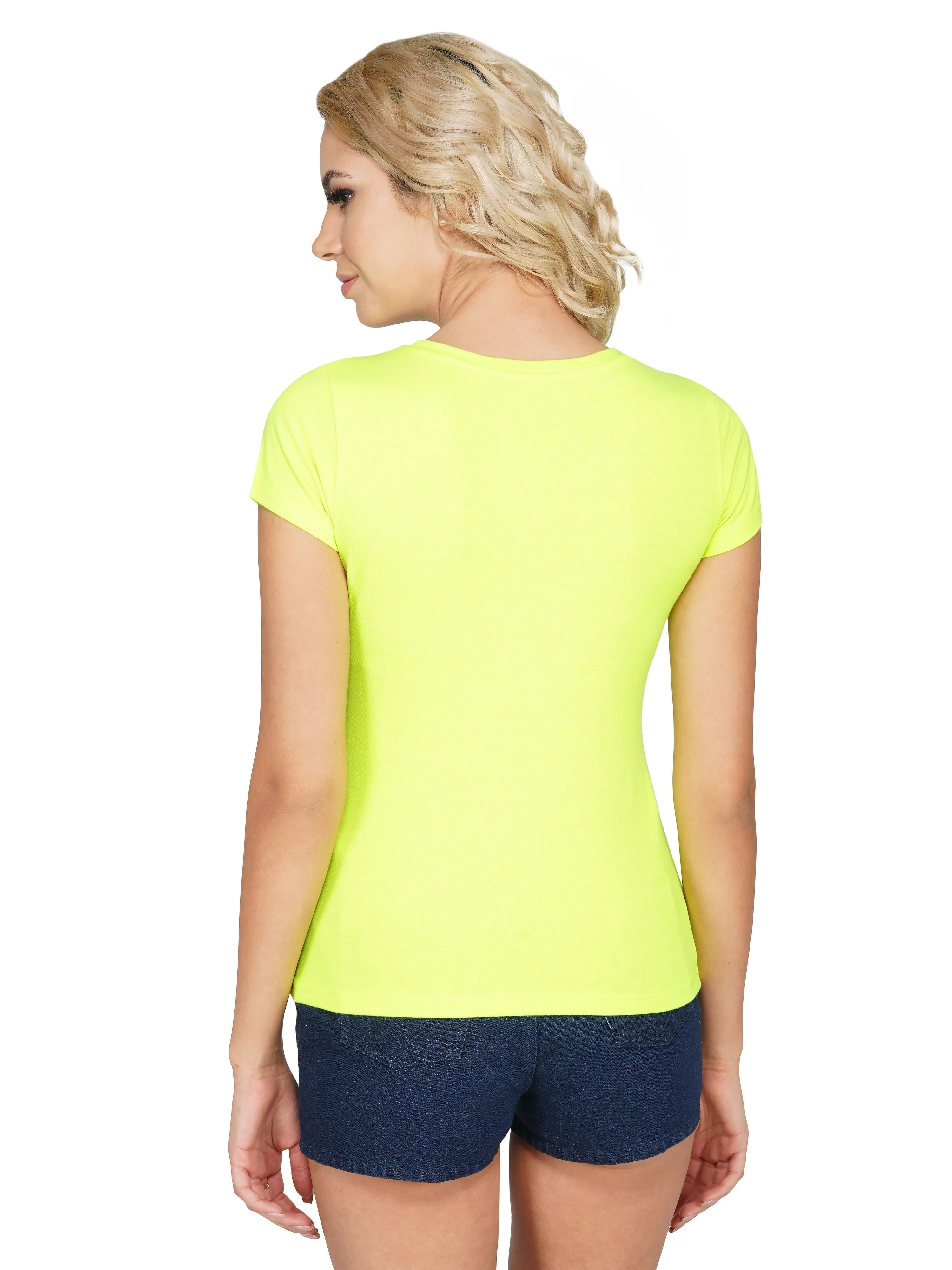 SLAY. Sport Women's Neon Green Printed T-shirt