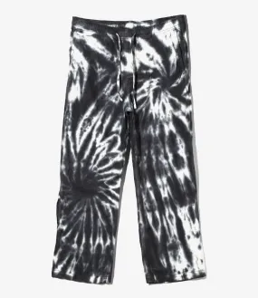 String Work Pant – 8oz Denim / Tie Dye – Black