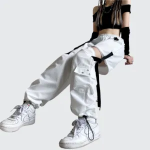 Techwear White Pant Women