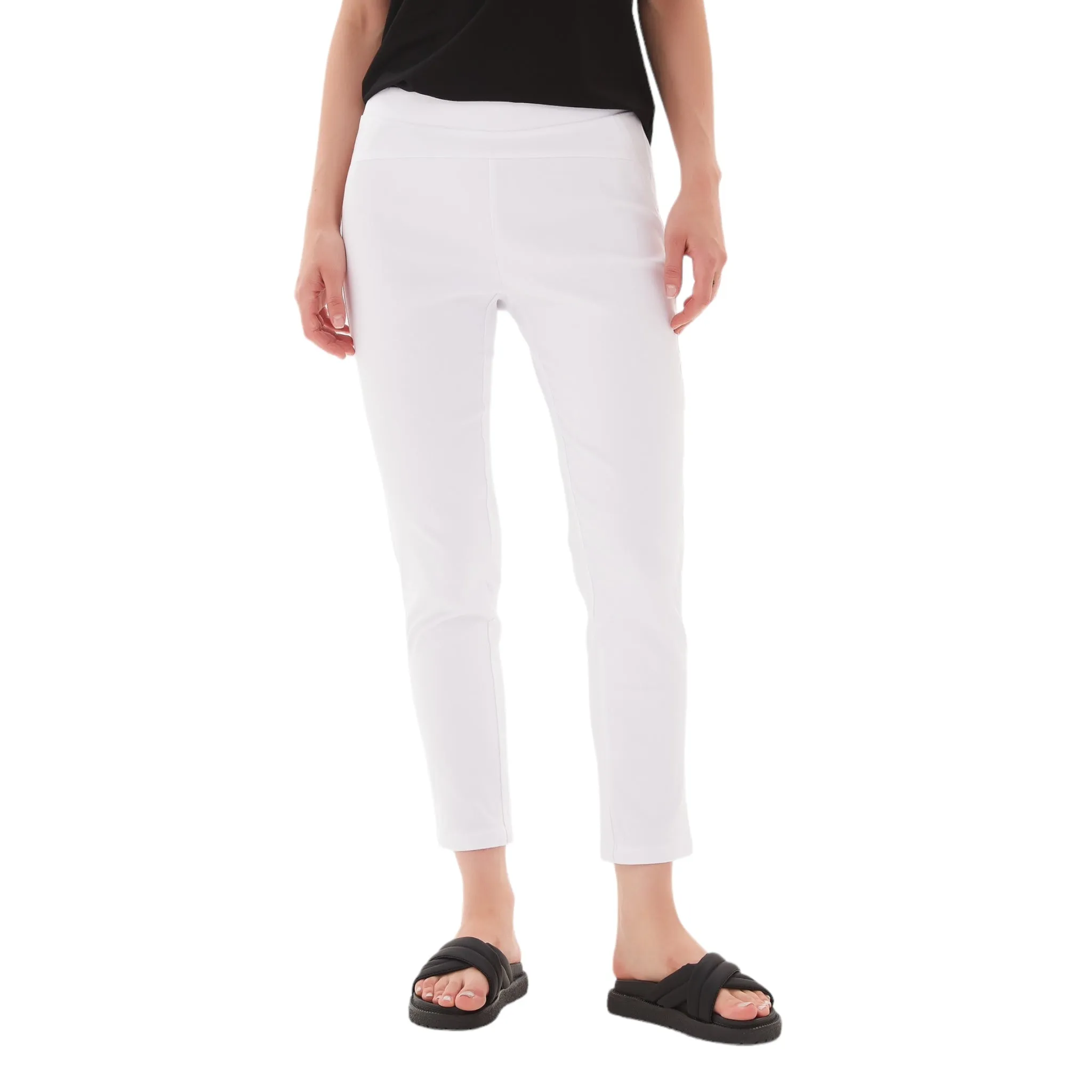 Tirelli Straight Crop Pant White