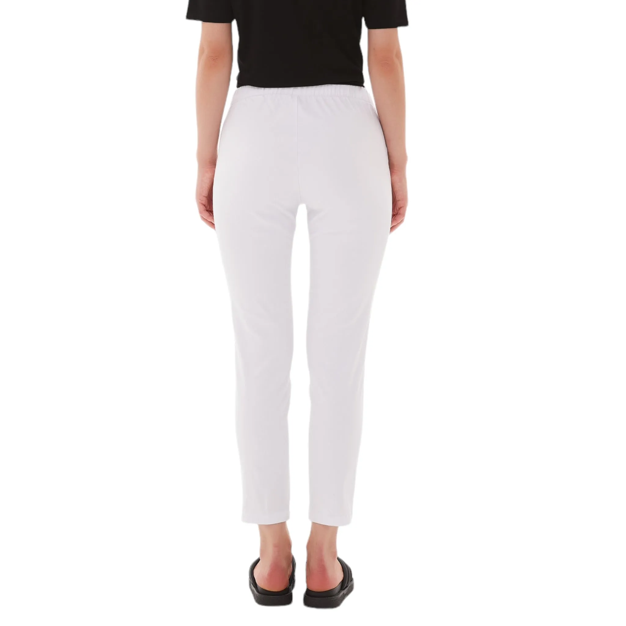 Tirelli Straight Crop Pant White