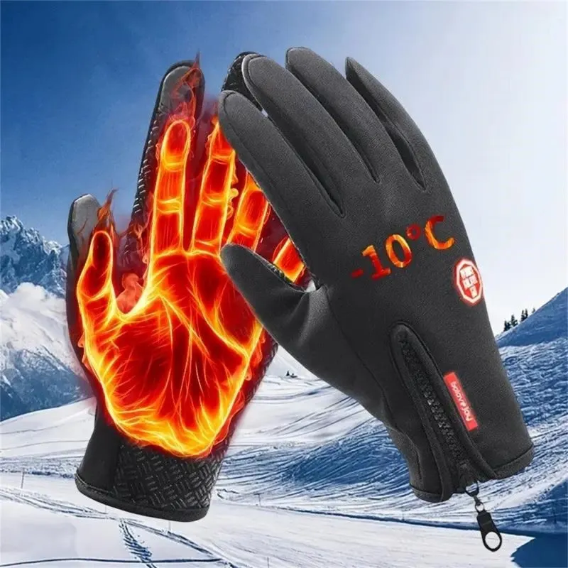 Touchscreen-Compatible Winter Gloves - Windproof, Non-Slip Grip for Cycling & Fishing | Warm & Durable Outdoor Gear for Men and Women