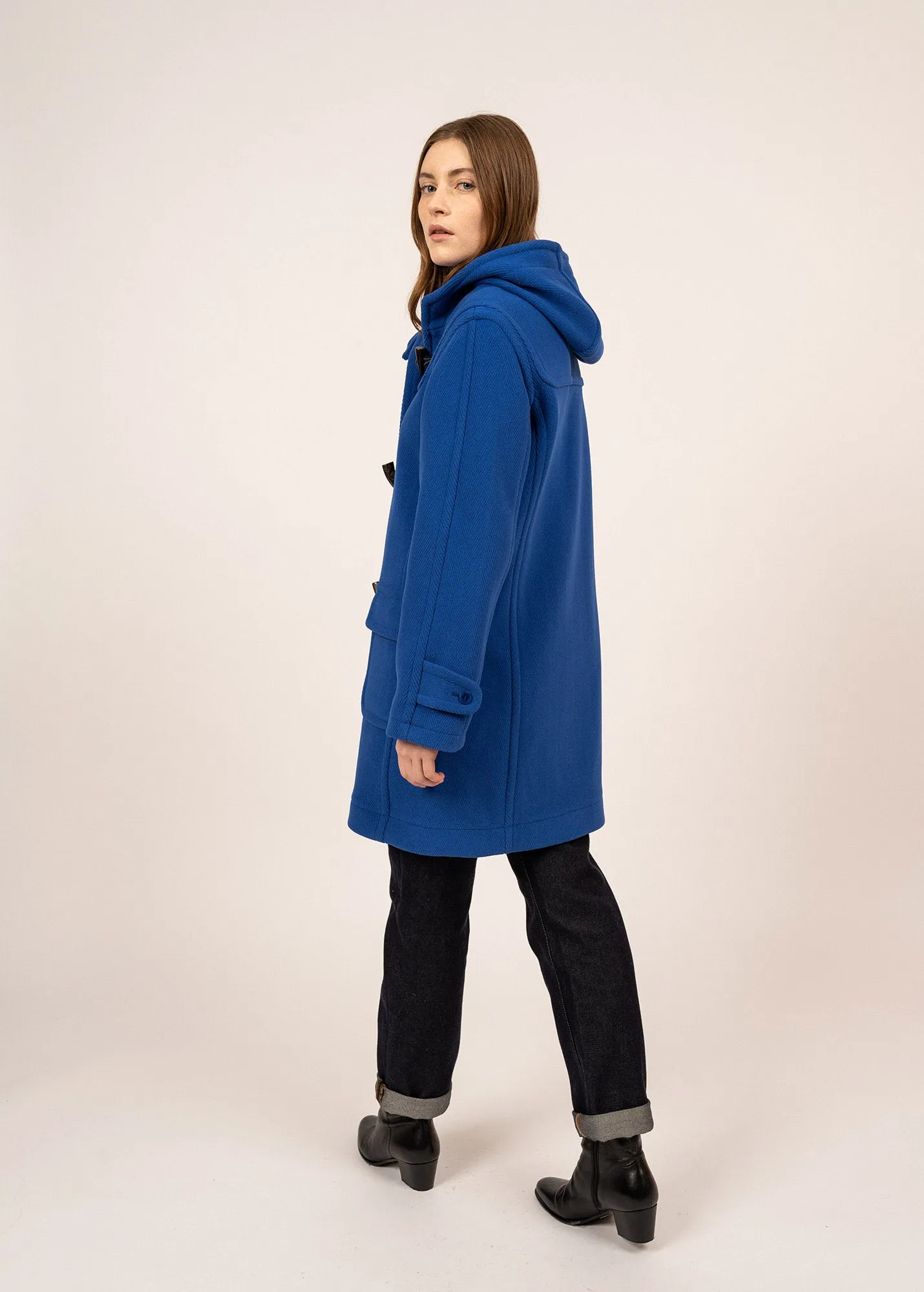 Venus classic duffle-coat - in wool, with herringbone pattern (GITANE)