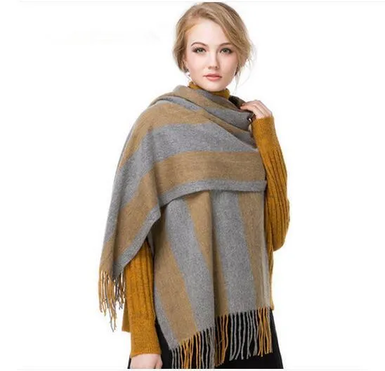 VIGROCK Knit Wool Long Scarf for Women