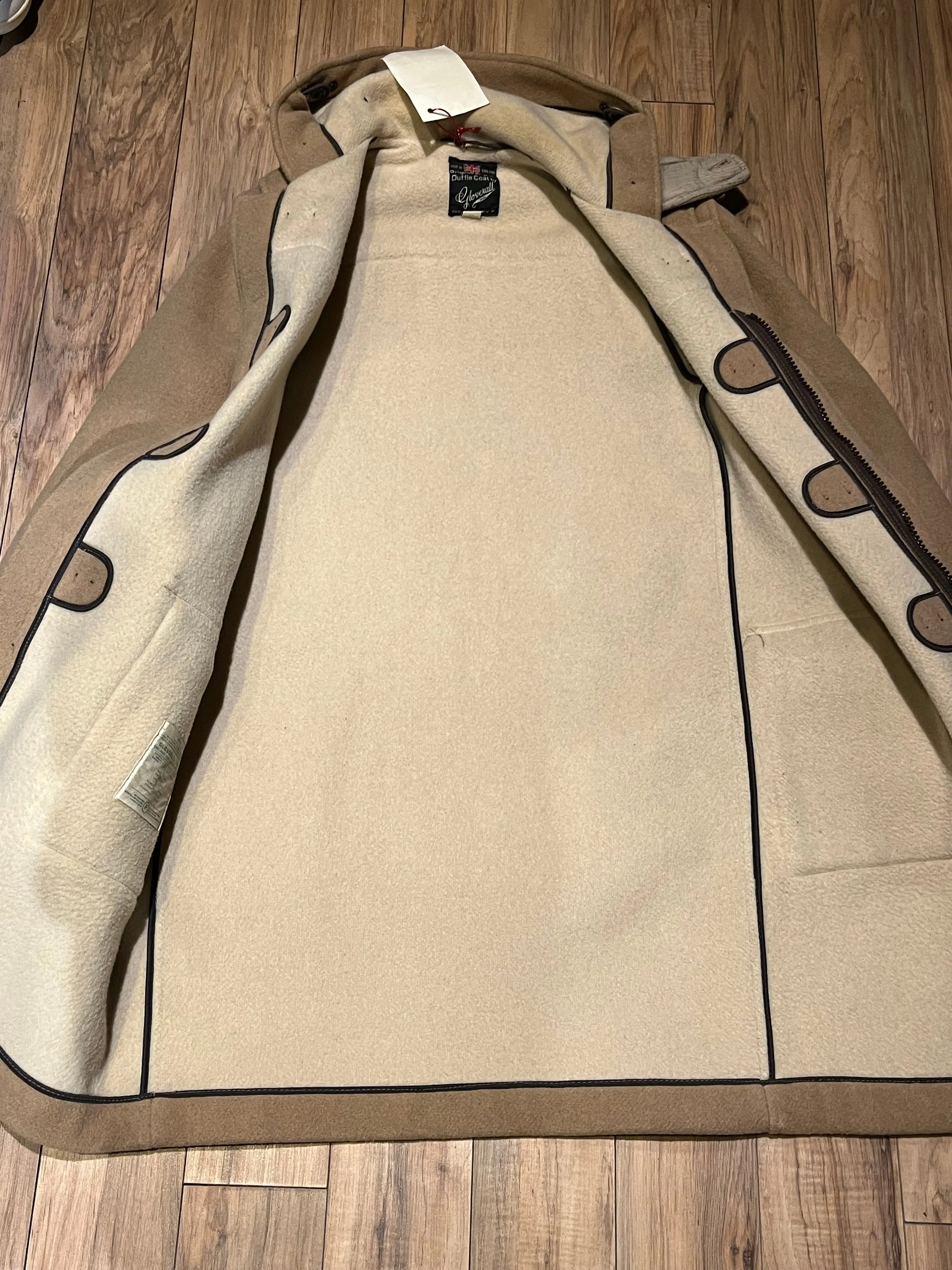 Vintage Gloverall Tan Duffle Coat, Made in England, Chest  46" 52 EUR *SOLD