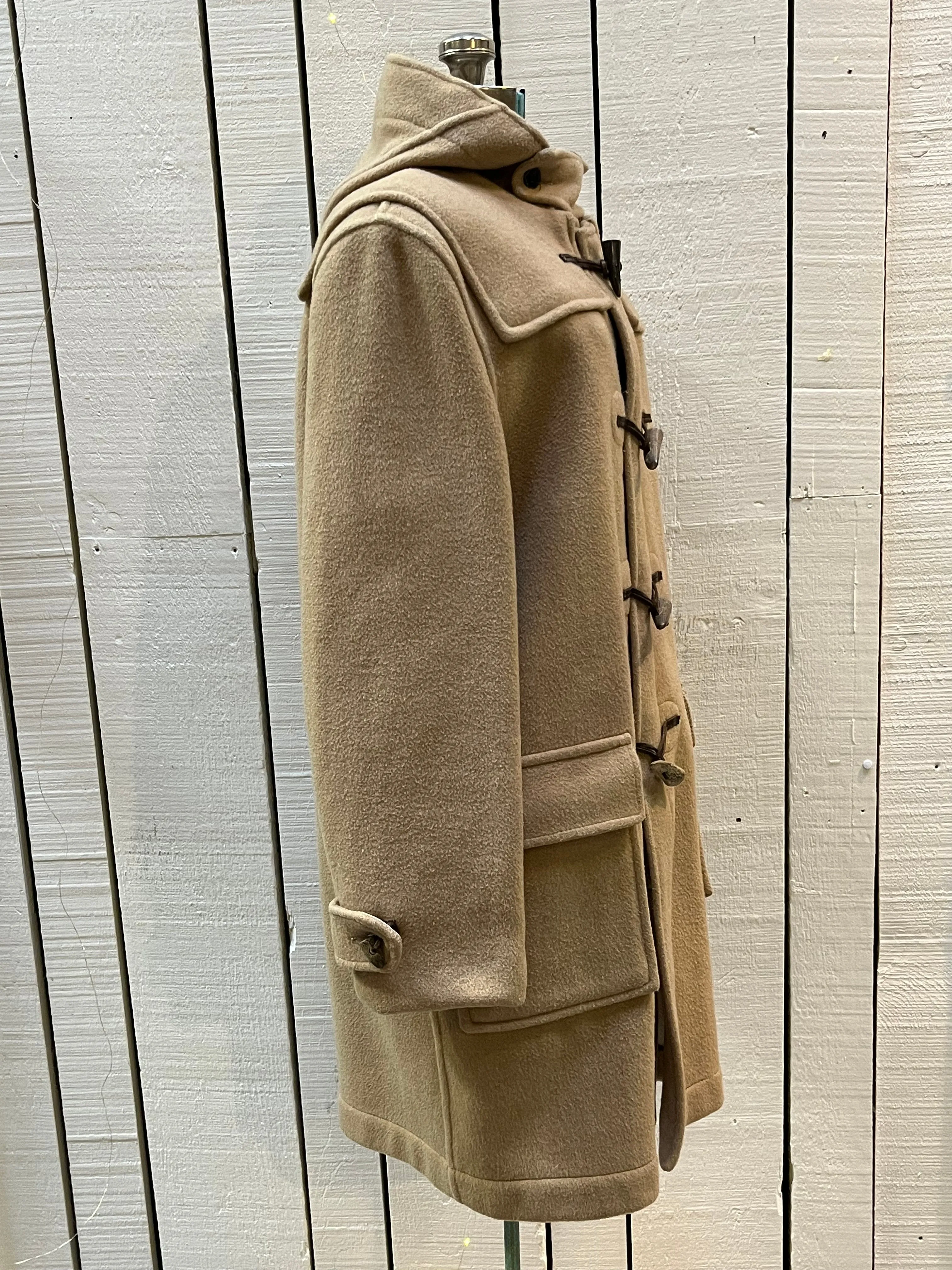 Vintage Gloverall Tan Duffle Coat, Made in England, Chest  46" 52 EUR *SOLD