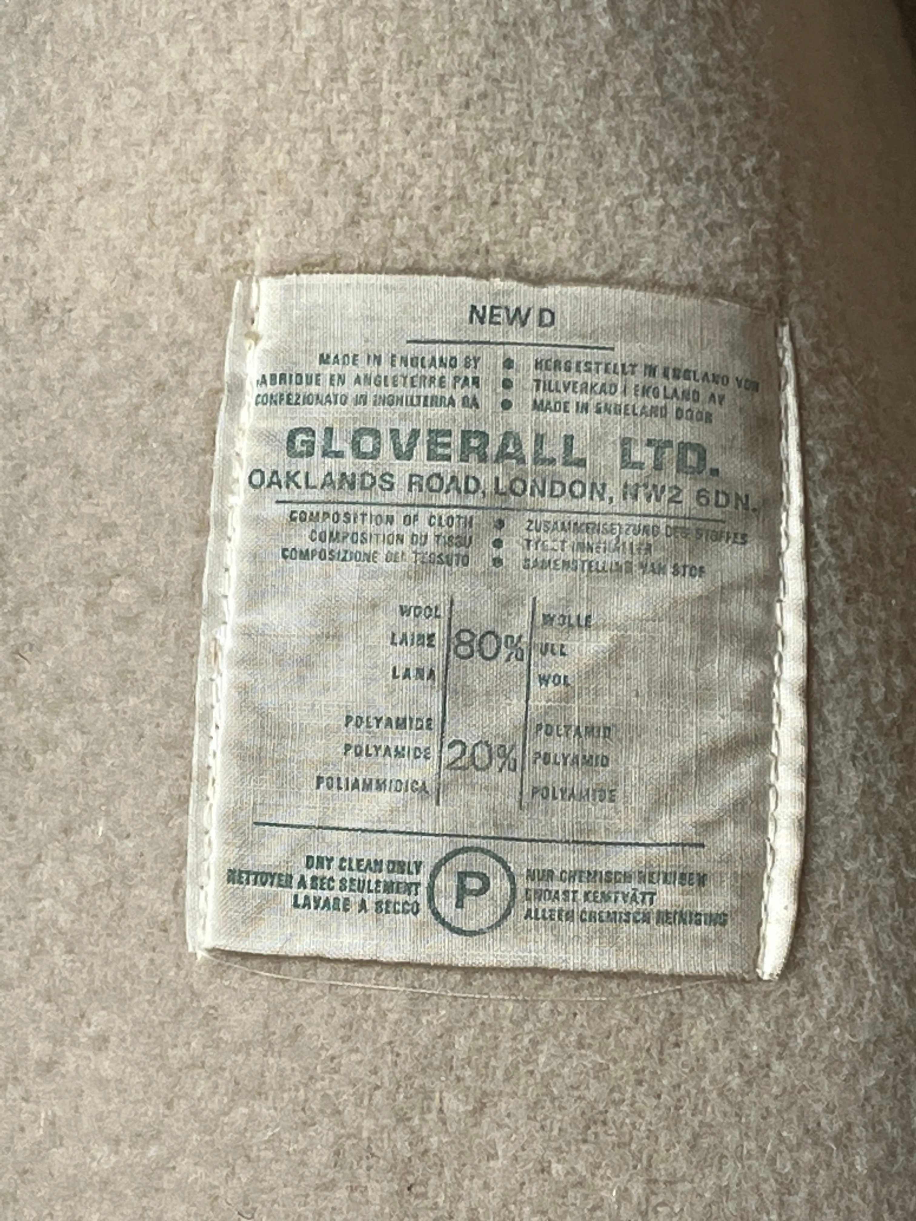 Vintage Gloverall Tan Duffle Coat, Made in England, Chest  46" 52 EUR *SOLD