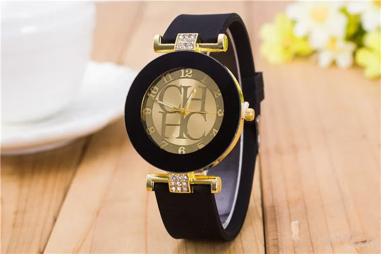 Watch Women Logo 2019 Ladies Designer Watches Luxury Brand Famous Montre Femme High Quality Rhinestone Gold Charm Bracelet