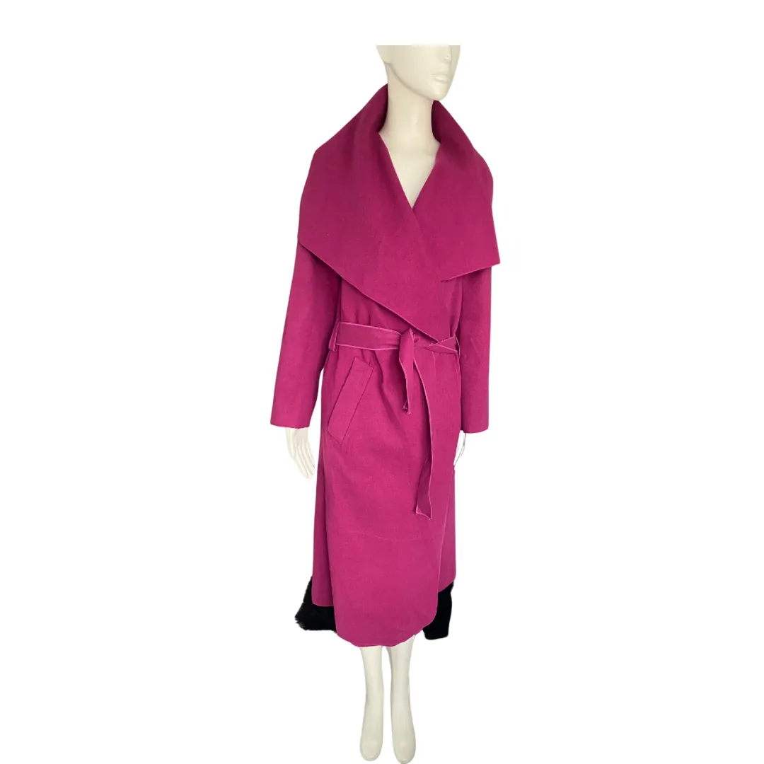 Waterfall Wrap Duster Coat Pink ONE SIZE