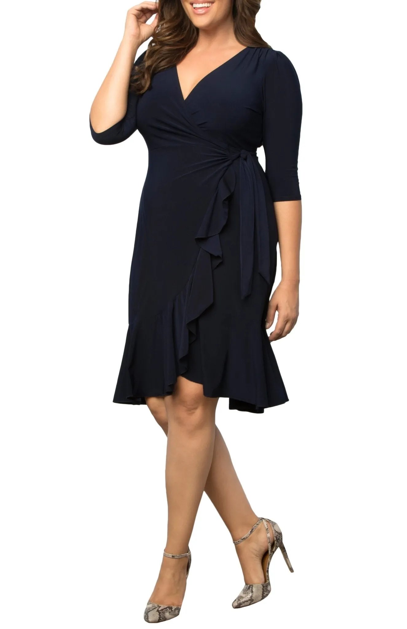 Whimsy Wrap Dress - Plus