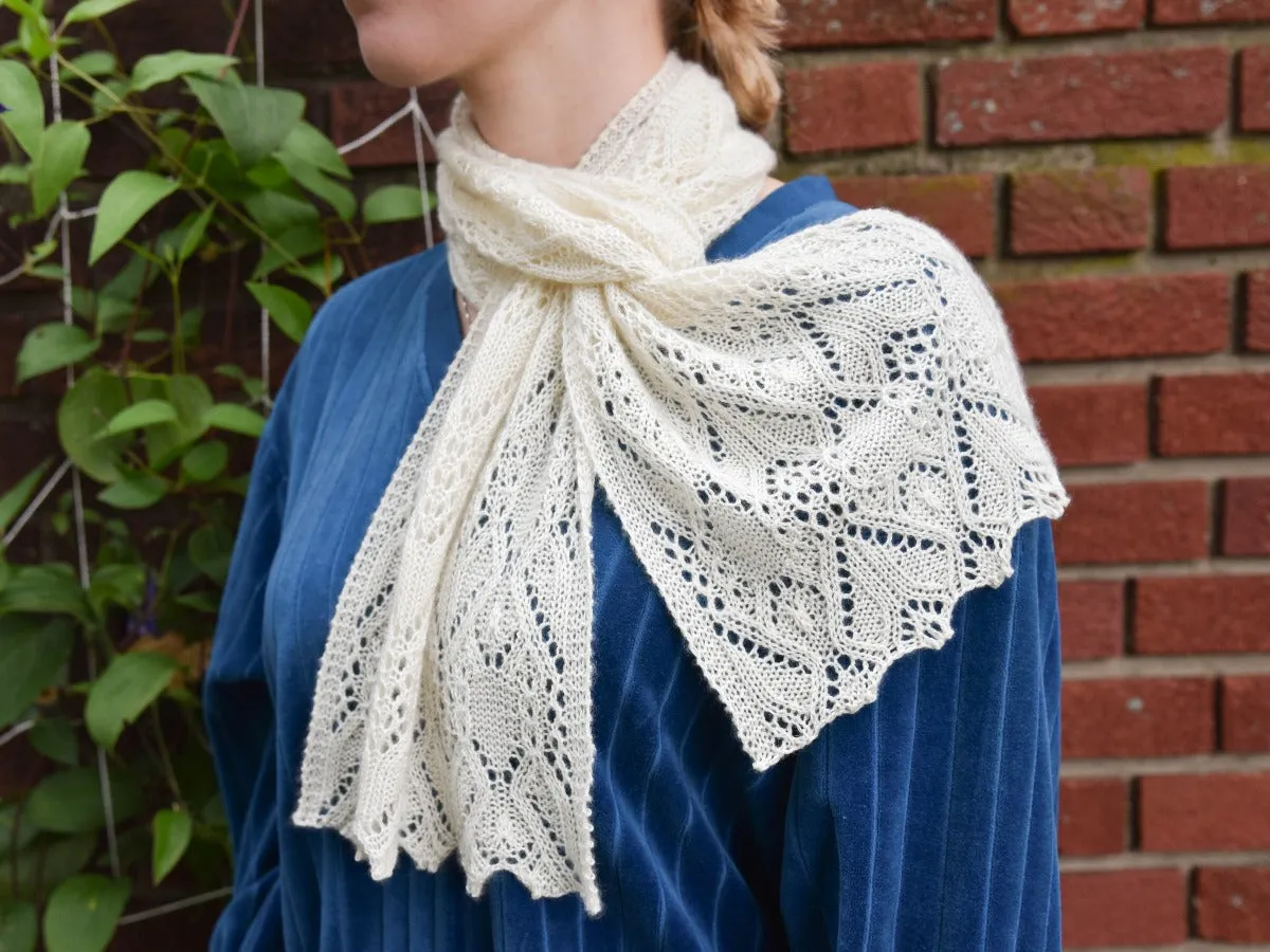 Whitethistle Scarf or Stole <br/><small>knitting pattern</small>