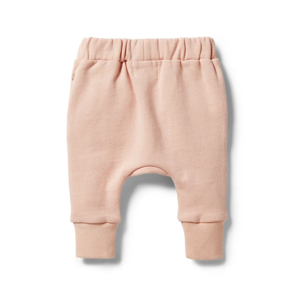 Wilson and Frenchy Organic French Terry Slouch Pant Cameo Rose