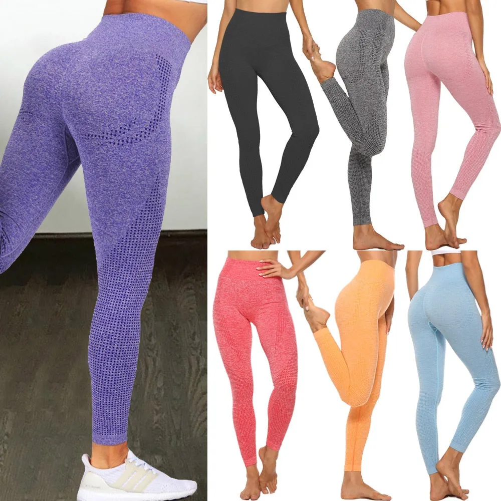 Women's High Waist Seamless Leggings Push Up Fitness Yoga Pants