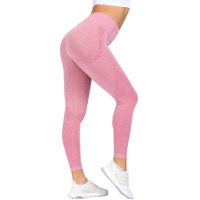 Women's High Waist Seamless Leggings Push Up Fitness Yoga Pants