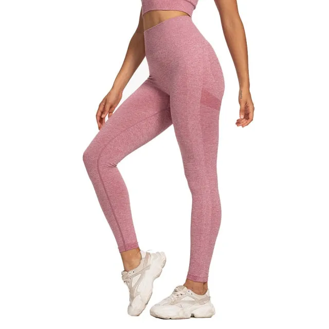 Women's High Waist Seamless Leggings Push Up Fitness Yoga Pants