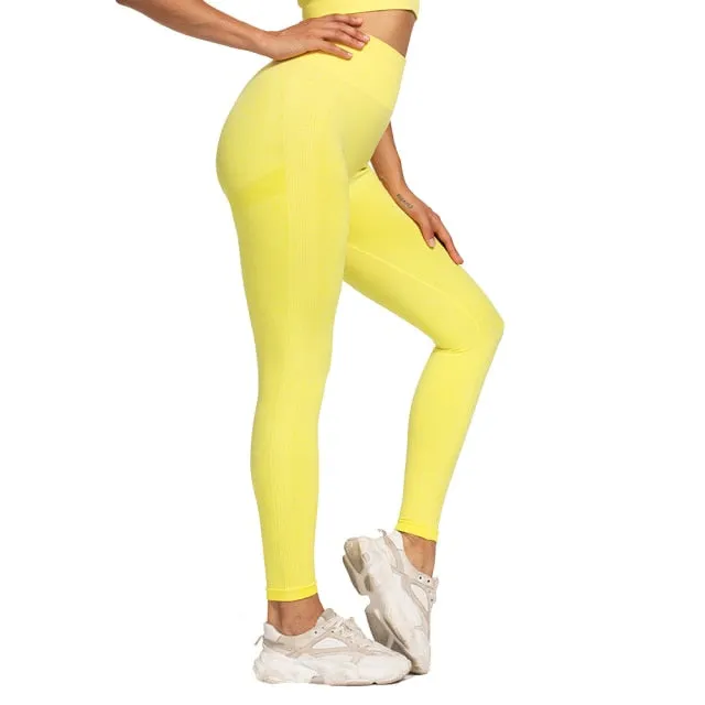 Women's High Waist Seamless Leggings Push Up Fitness Yoga Pants