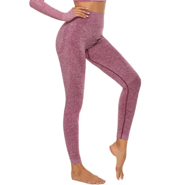 Women's High Waist Seamless Leggings Push Up Fitness Yoga Pants