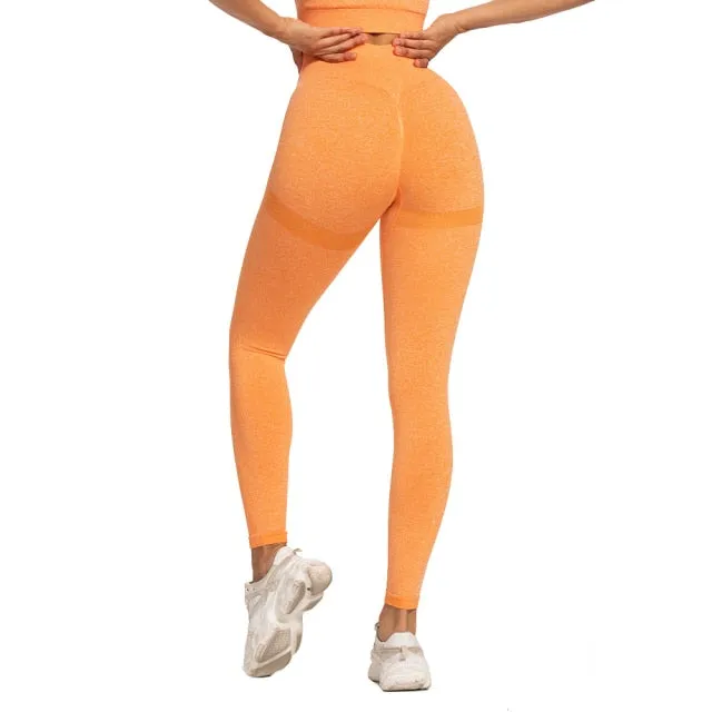 Women's High Waist Seamless Leggings Push Up Fitness Yoga Pants